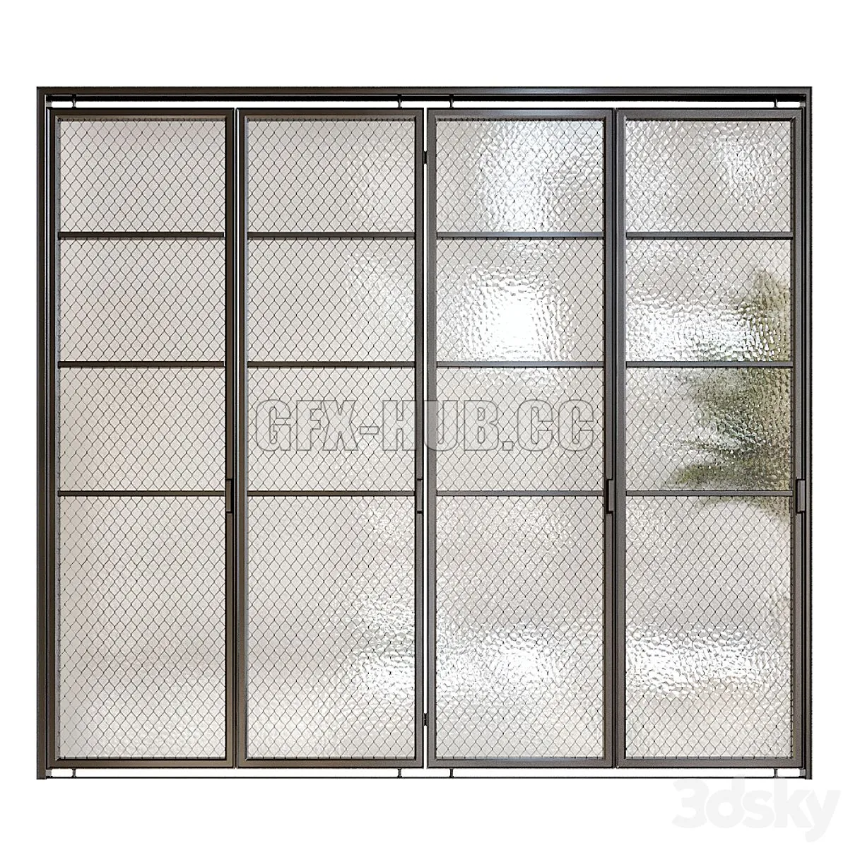 Sliding Door 2 3D Model