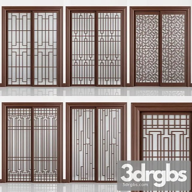 Sliding door 3 3D Model Free