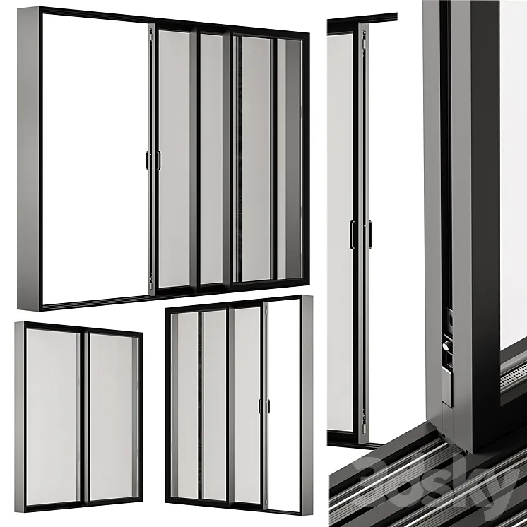 Sliding Metal Window - Windows Set 20 Free Download