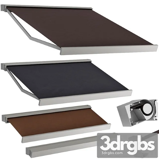 Sliding outdoor awning sun canopy 2 3D Model Free