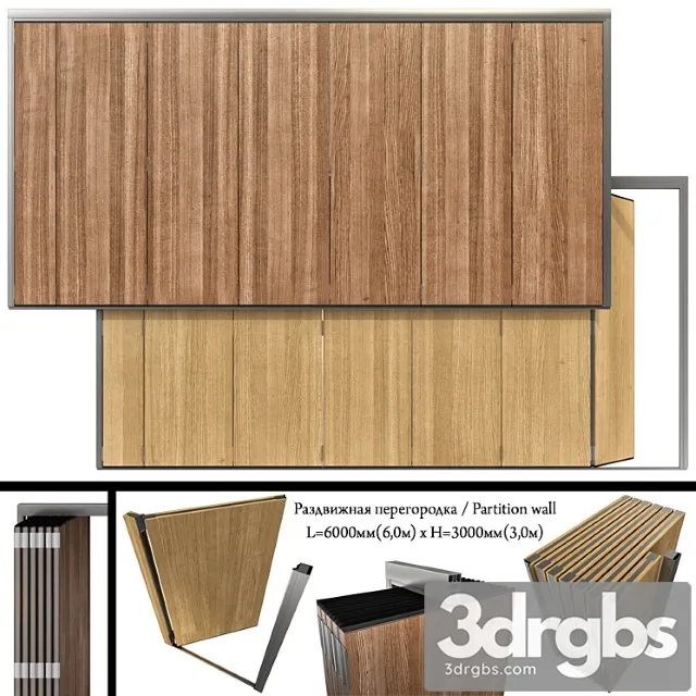 Sliding Partition Wall 3D Model Free