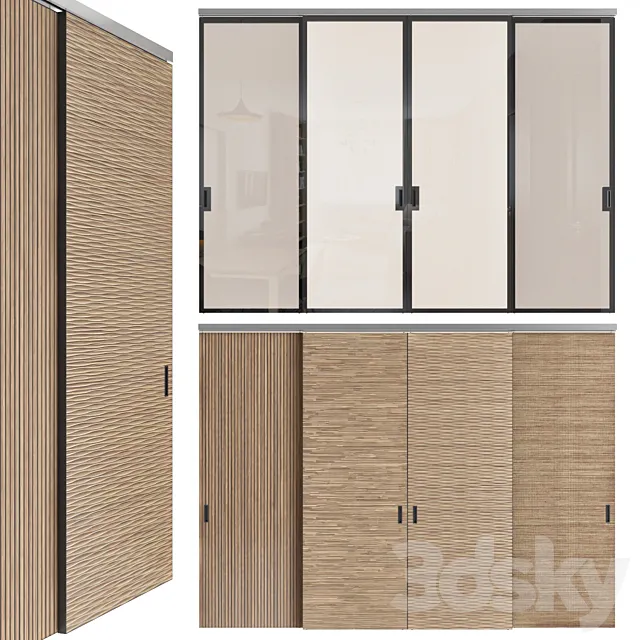 Sliding partitions Union Stratus Lago and Stratus Uniflex 3D 3D Model