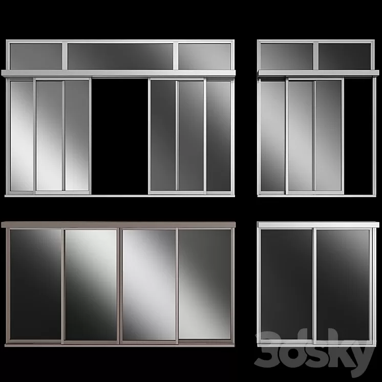 Sliding Stained Glass Aluminum doors
