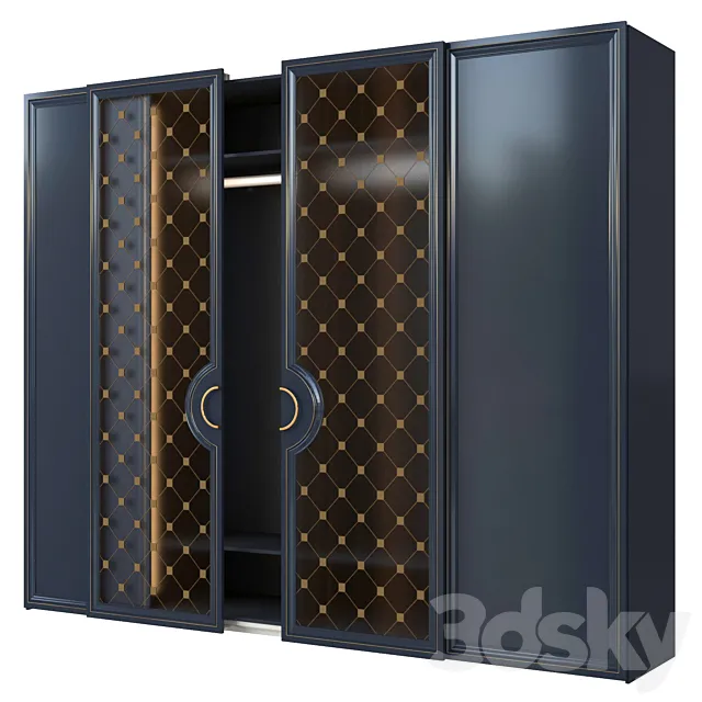 Sliding wardrobe with PS10 Cinetto system (24) 3D Model