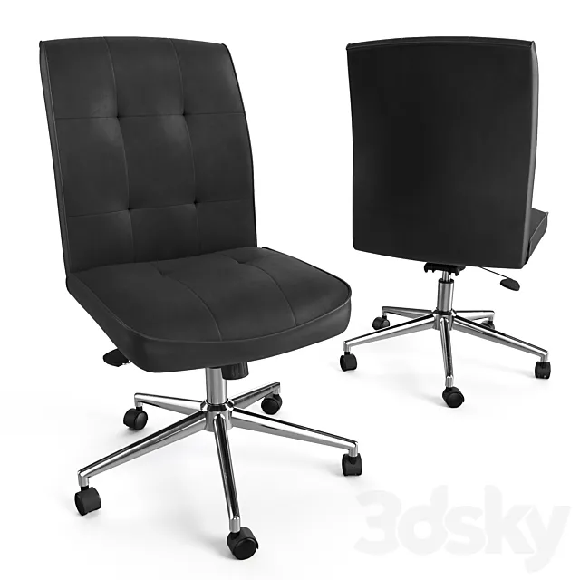 Slimline Tilt Task Chair 3D Model