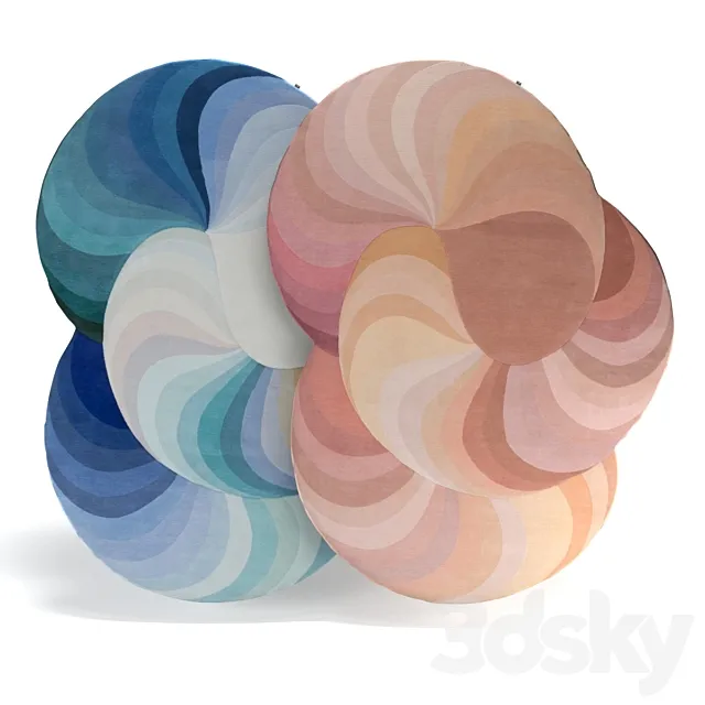 Slinkie rug by CC-Tapis 3D Model