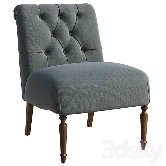 Slipper Accent Chair 3DModel