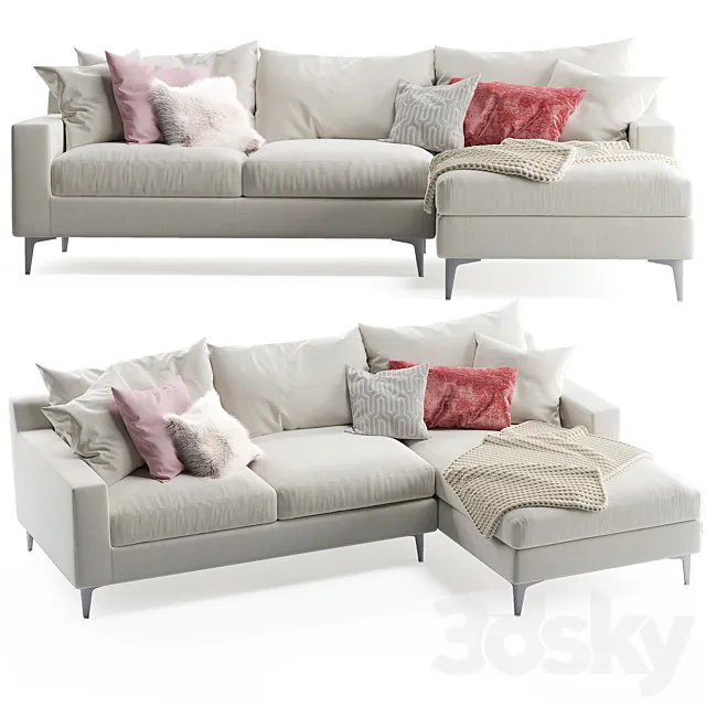 Sloan Chaise Sofa 3DModel