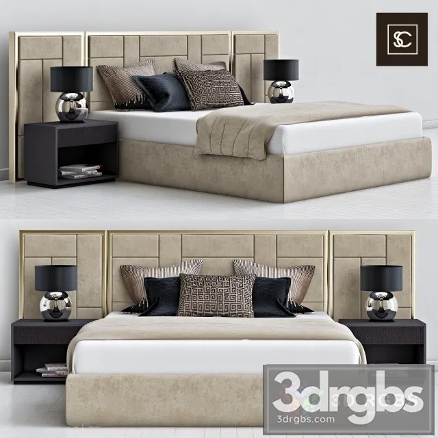 Sloane Royale Bed 3D Model Free