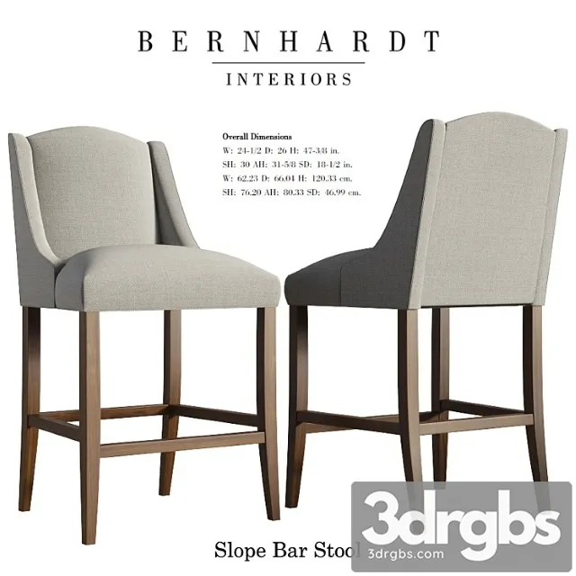 Slope bar stool - bernhardt 2 3D Model Free