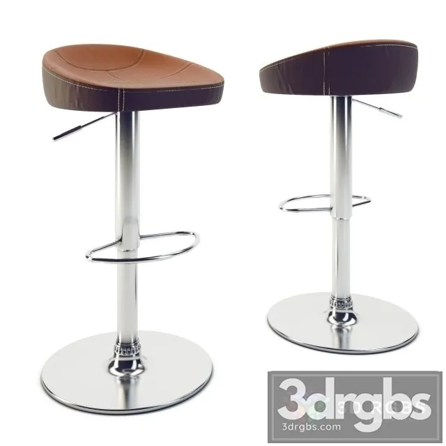 Slugger Bar Stool Chair 3D Model Free