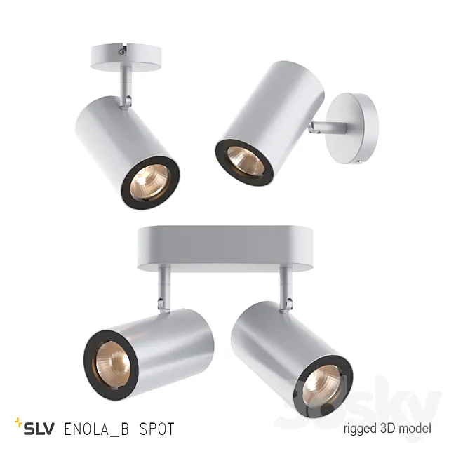 SLV ENOLA B SPOT (Rigged model) 3DModel