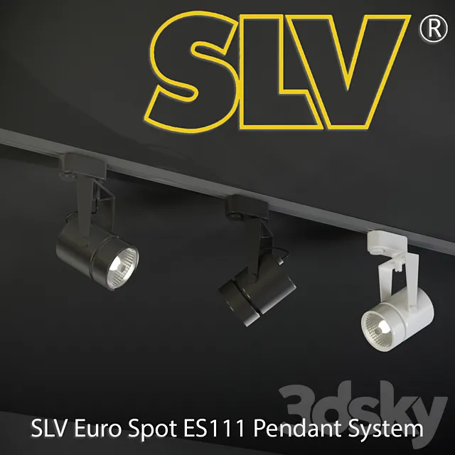 SLV Euro Spot ES111 Pendant System 3DModel