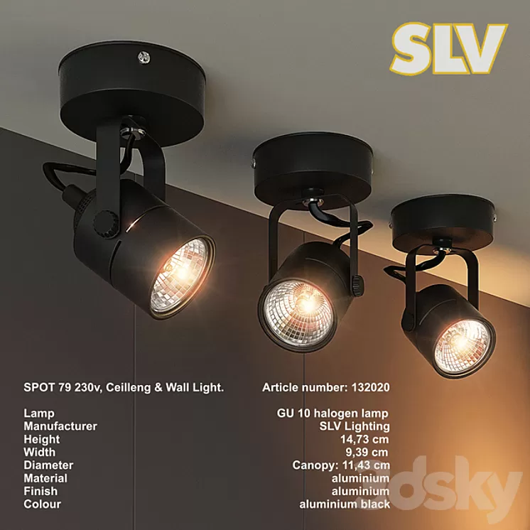 SLV SPOT 79 230V 3D Model