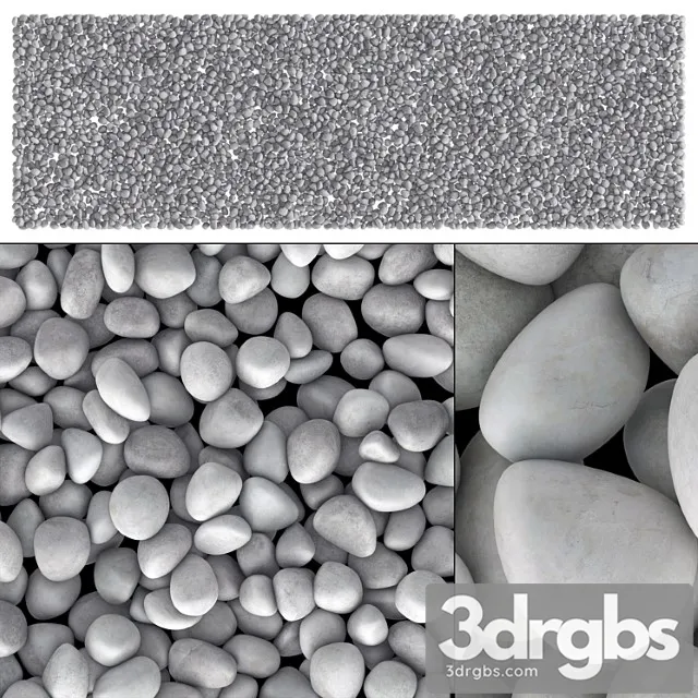 Small Decorative Gravel 2 3D Model Free