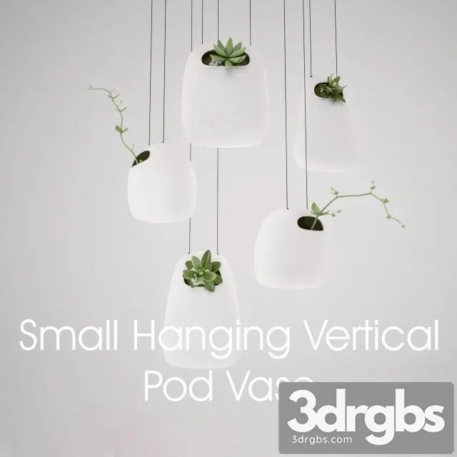 Small Hanging Vertical Pod Vase 3D Model Free