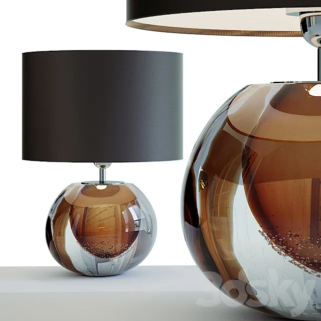 Small Jewel Studio Art Glass Lamp.1 3D Model