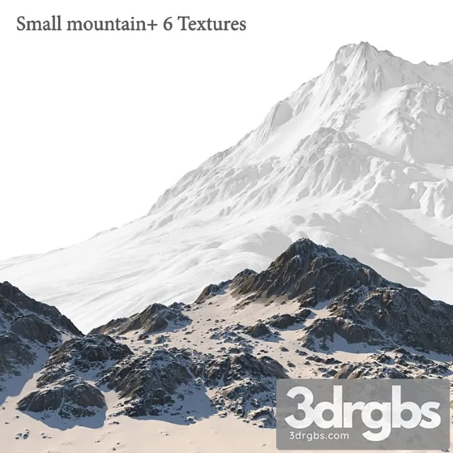 Small Mountain 6 Textures 3D Model Free