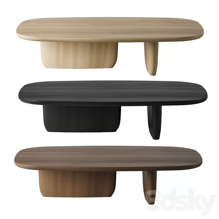 Small Tobi-Ishi table. B&B Italia 3D Model