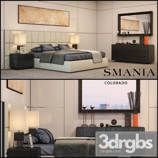 Smania Colorado Bed 3D Model Free