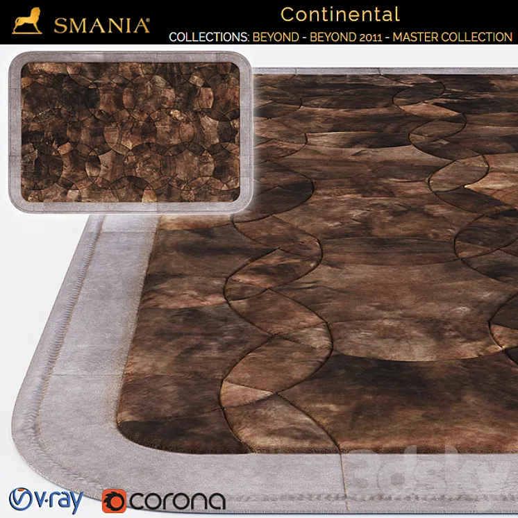 Smania Continental carpet 3D Model Free