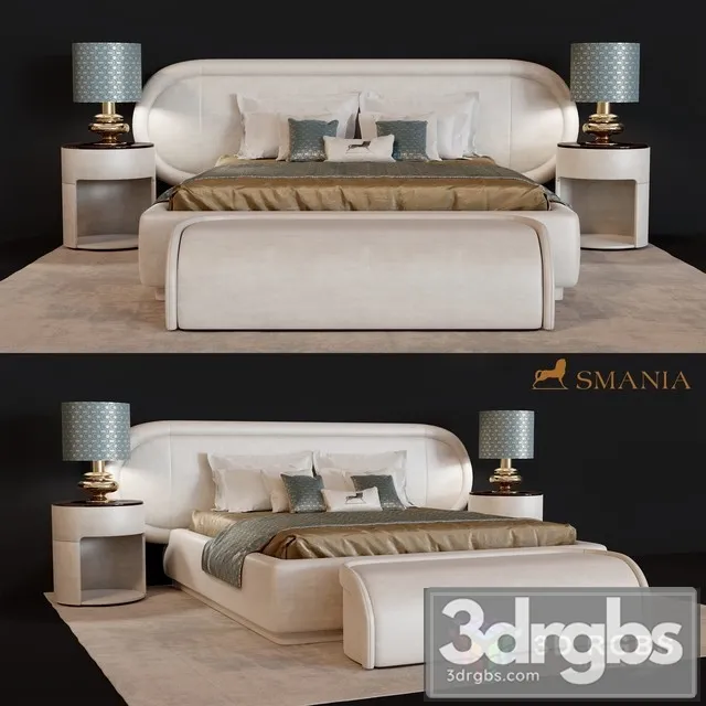 Smania James Bed 3D Model Free