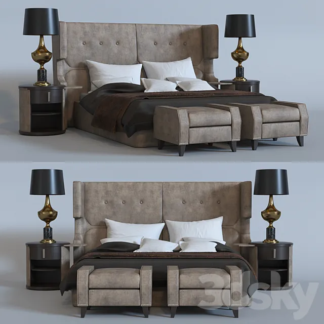 SMANIA WILLIAM bed 3D Model