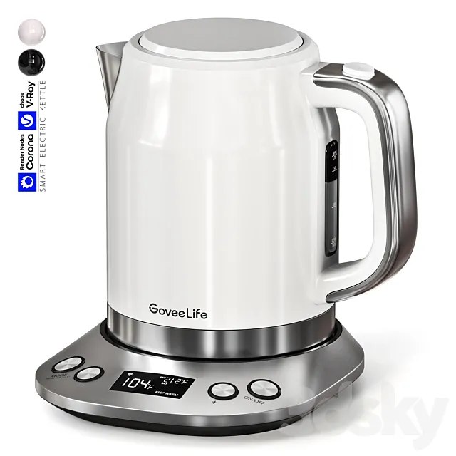 Smart Electric Kettle 3D Model