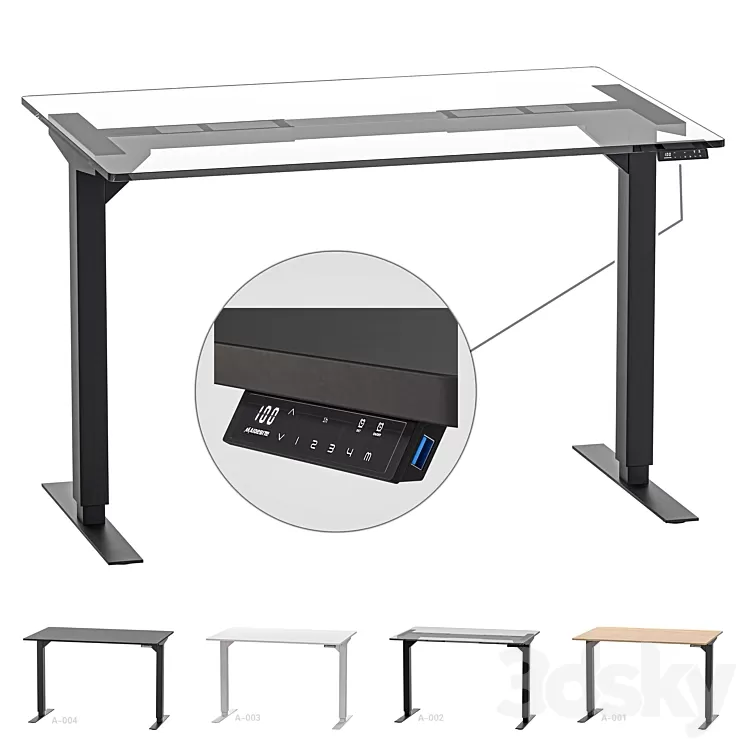 Smartdesk MAIDeSITe Elektrisch 3D Model Free