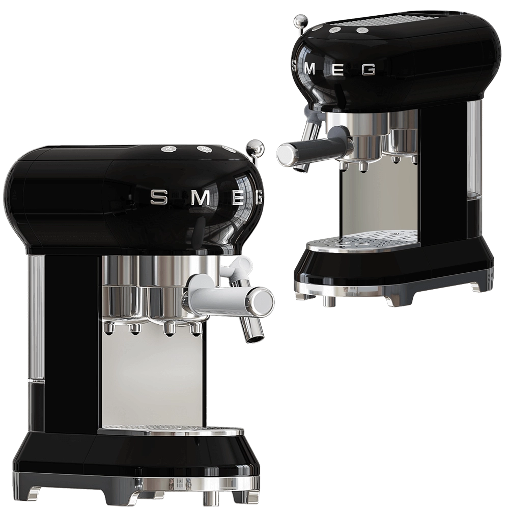 Smeg - Carob espresso coffee machine 3D Model