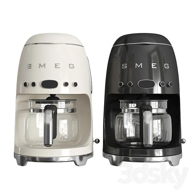 Smeg Coffee Machine_02 3D Model