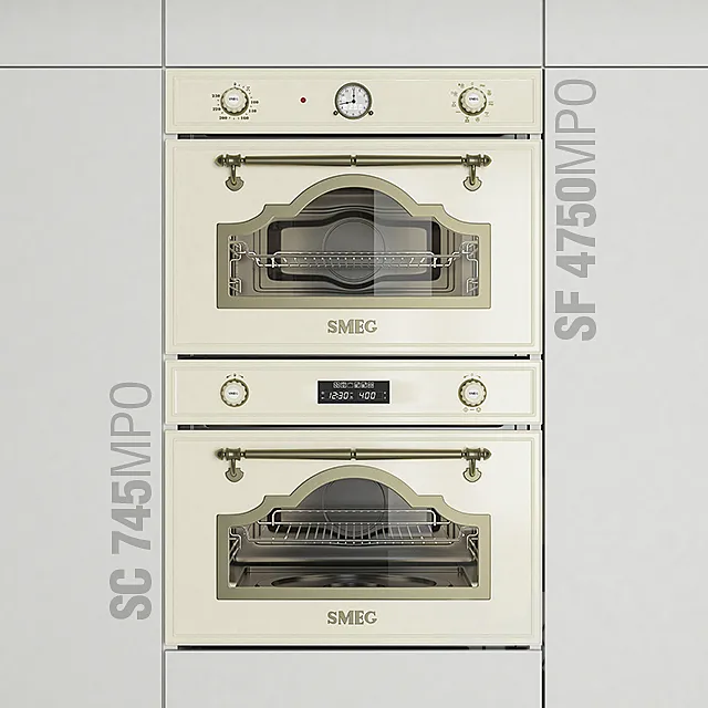 Smeg Cortina SF4750MPO - SC745MPO Microwave Oven 3DModel