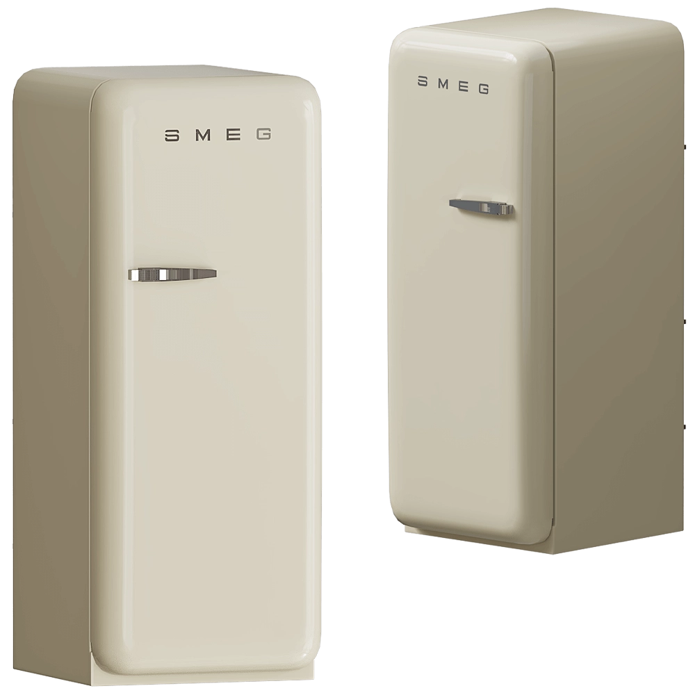 Smeg - Freezer CVB20RP1 3D Model