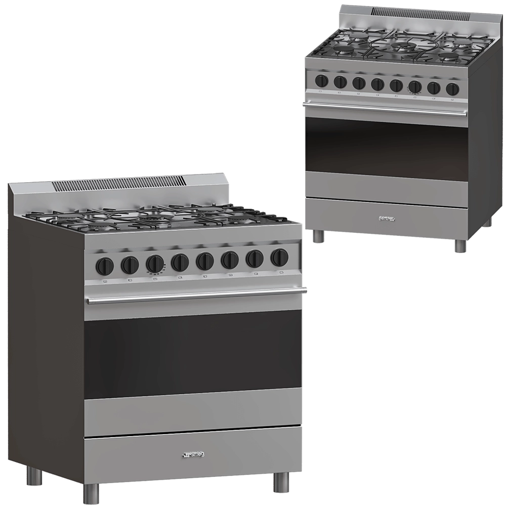 Smeg - Gas stove C30GGXU1 3D Model