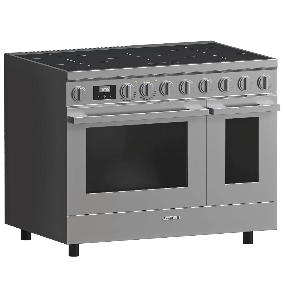 Smeg - Gas stove CPF92IMX 3D Model