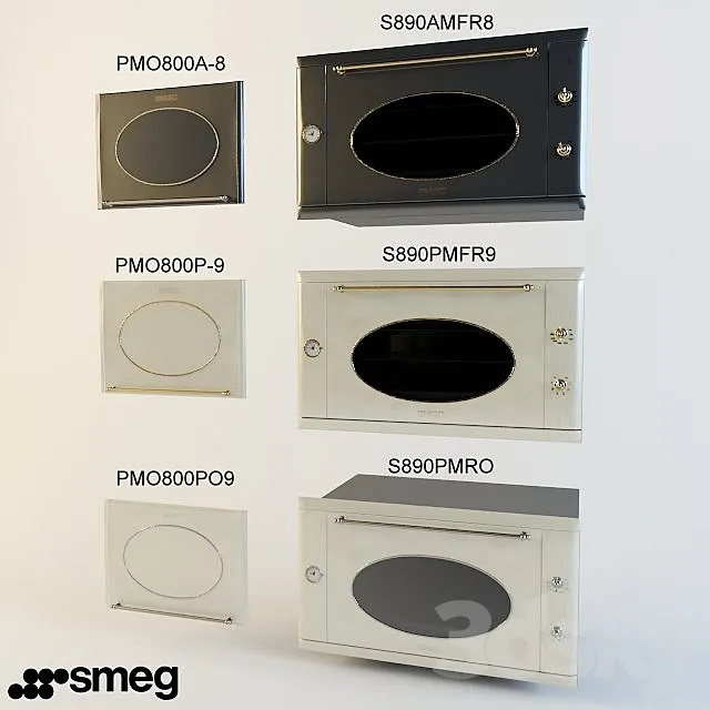 Smeg oven Coloniale 90 cm 3DModel
