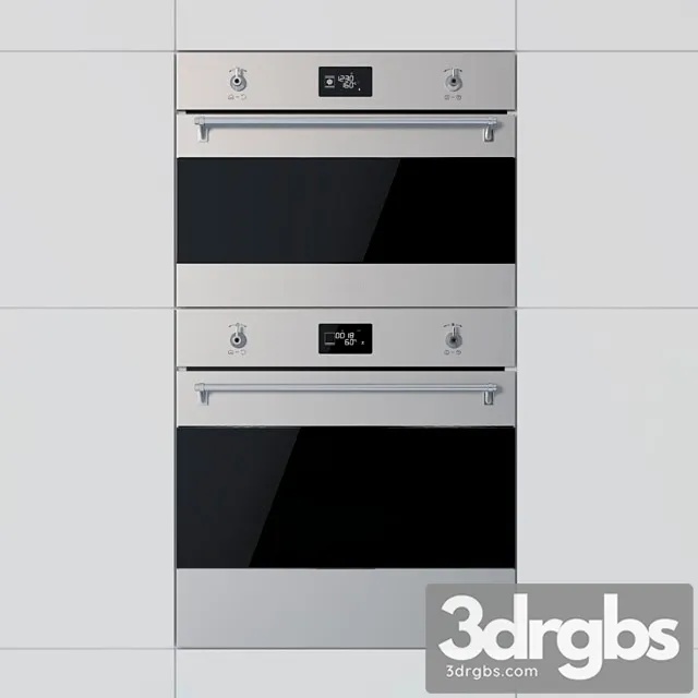 Smeg - oven sfp6390xe and compact oven sf4390mcx 2 3D Model Free