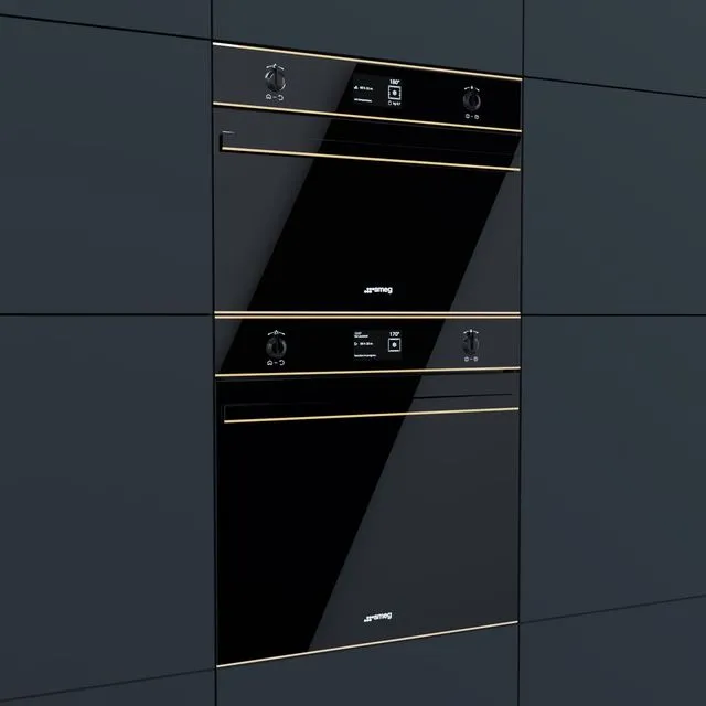 Smeg - oven SFP6603NRE and compact oven SF4603MCNR 3D Model