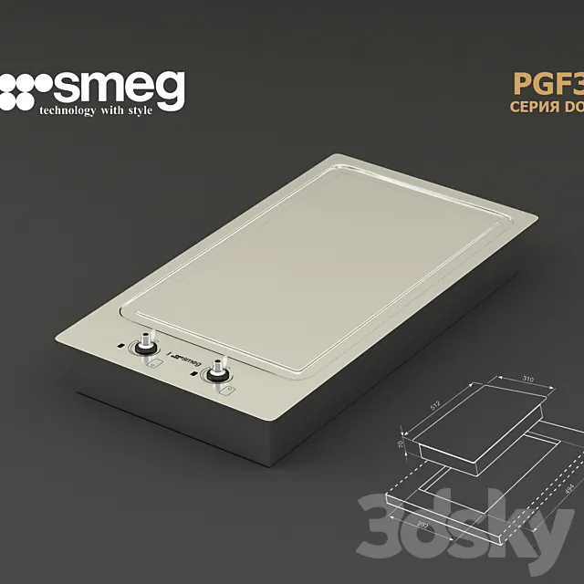 Smeg PGF30T 3D Model