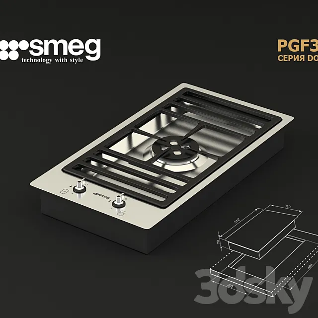 Smeg PGF31G 3D Model