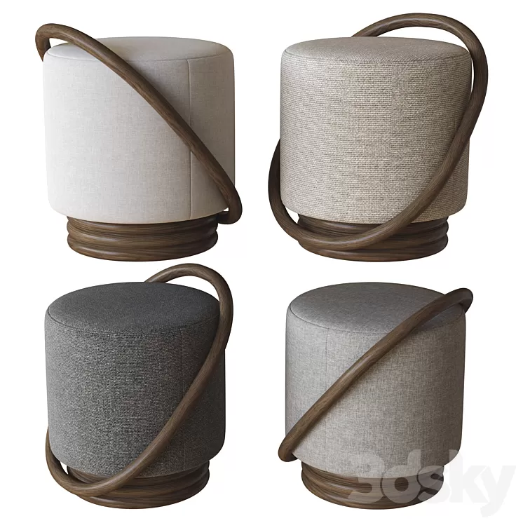 smile pouf porada 3D Model