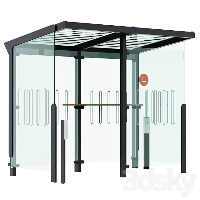 Smoking area - Aueroo 3D Model