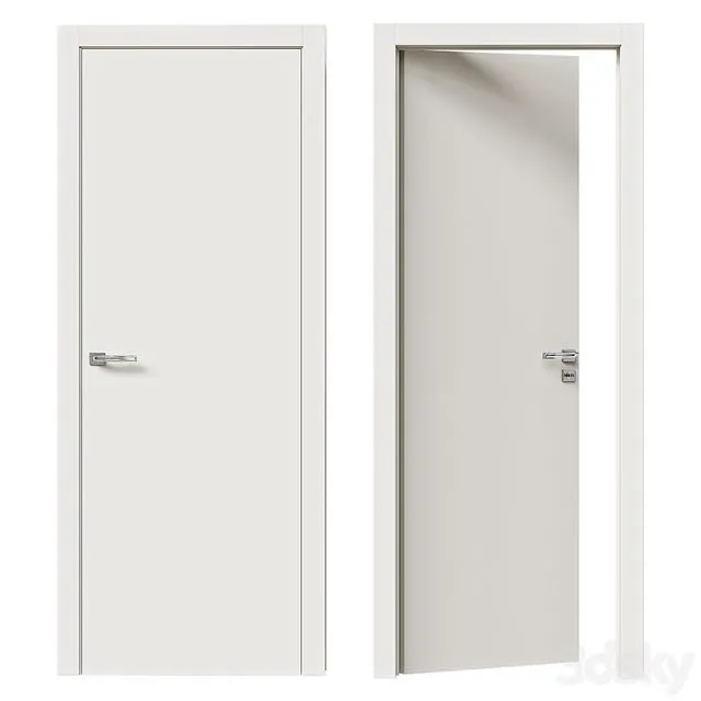 Smooth Interior Door ALFA 3D Model