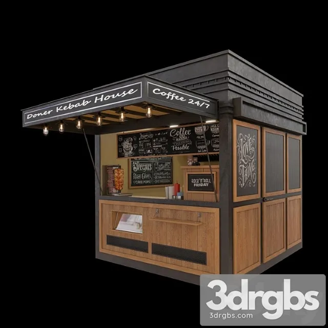 Snack Place Doner 3D Model Free