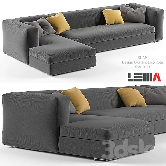 Snap sofa 3D Model
