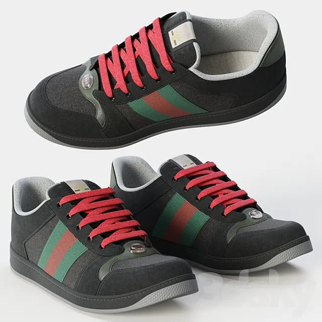 Sneakers black screener 3D Model