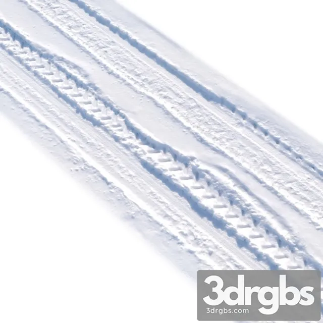 Snezhnaia Doroga 6 So Sledami Ot Koles 3D Model Free