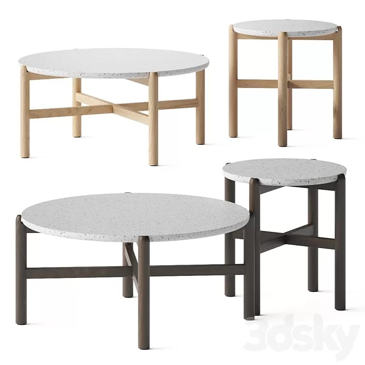 Snoc Terrazzo Coffee Tables 3D Model