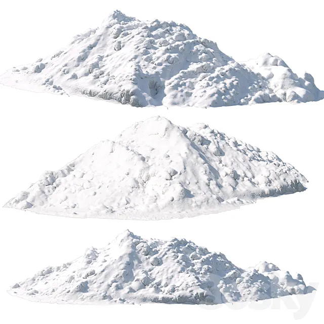 snow mountain 3D Model