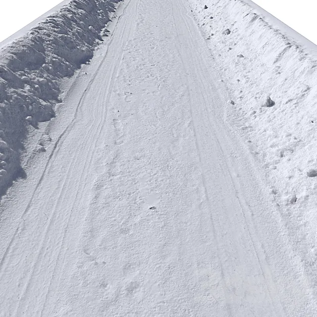 Snow road_2 3D Model